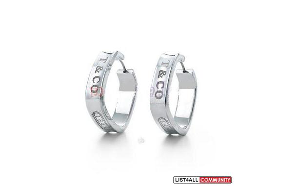 Tiffany & Co 1837 925 Square Silver&nbsp;Hoop 
