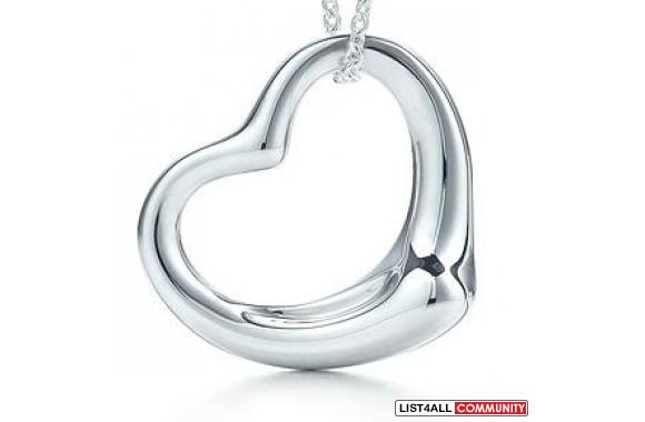 925 Silver Pair Amatory Loving Heart Neckless 18&quot;You will recieve