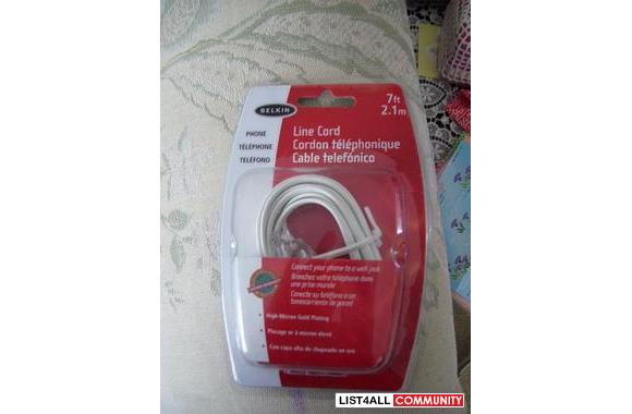New in Package Telephone Cords  Two Packages One i