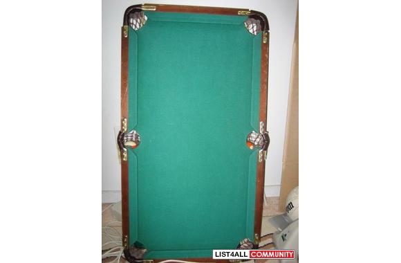 Miniature Pool Tableapproximately 3' x 2'uses regu