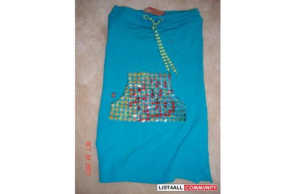 Eckored teal green tube top with tag-Brand new.-Po