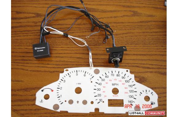 2000 Ford Focus ZX3 Indiglo Gauge