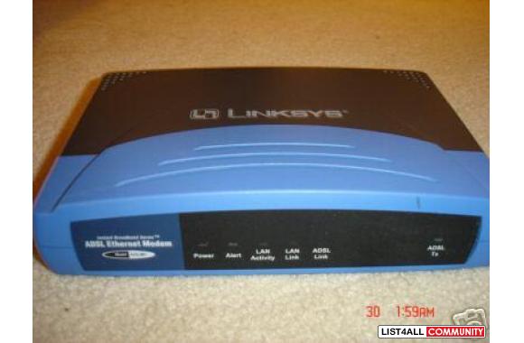 Linksys ADSL DSL Broadband Modem Ethernet ADSLME1 