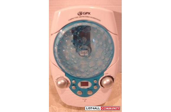 GPX CD/AM/FM Stereo Shower RadioLike new. Works gr