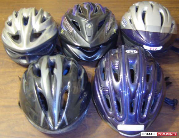 Bike/Skate Helmets: Bell, Prowell, Louis Garneau, CCM
