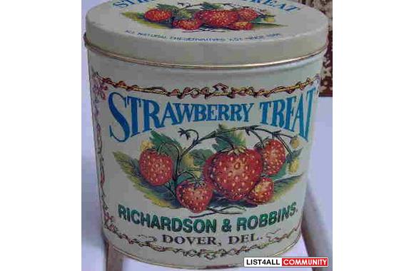 Vintage collectible tins-$4.95 each