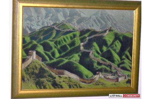 "The Great Wall" beautifully framed tape