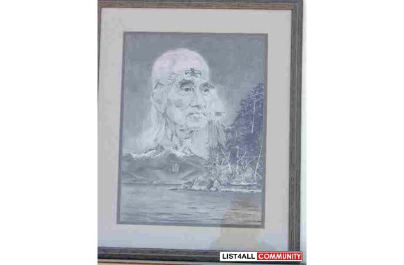 Poignant pencil portrait of our very own Chief Dan