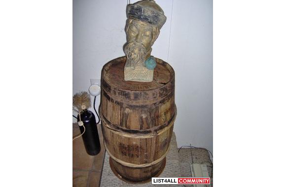 Vintage soy barrell 24.5" tall