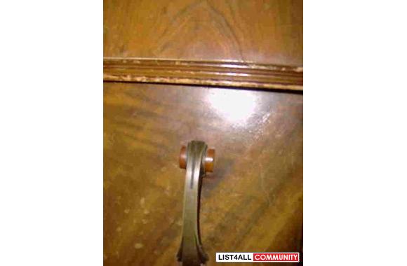 Classic 50's Dresser. Very heavy,solid wood/veneer