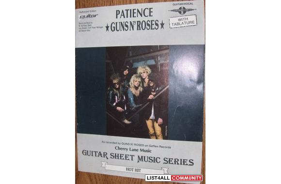 Guns N' Roses "Patience" Guitar TAB Shee