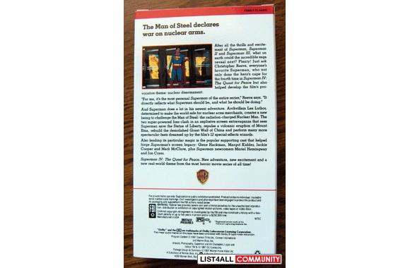 Superman IV The Quest For Peace [VHS]