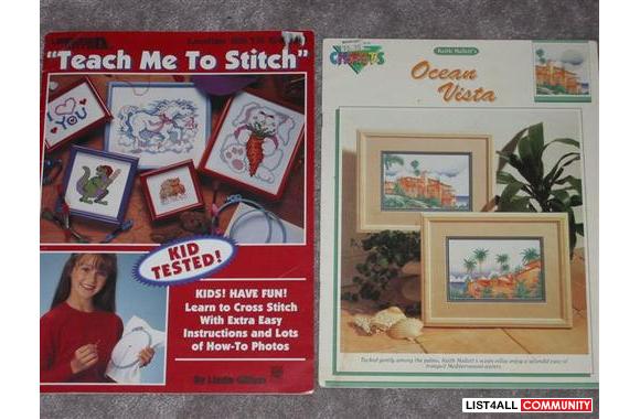 Cross Stitch & Misc. craft booksTeach me to St