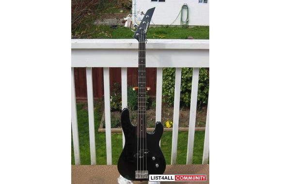 Charvette P-bass copy, black $250