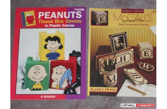 Misc. Craft BooksPeanuts Tissue Box Covers - Plast