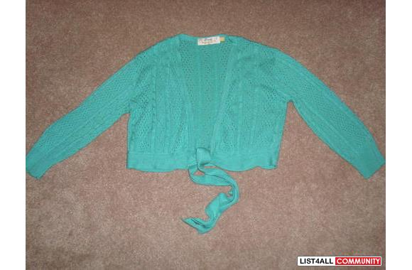 turquoise shrug by Brodysize xs worn gentlyNow onl