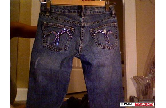 Distressed Jeans by Mystic. Very cute with sequin 