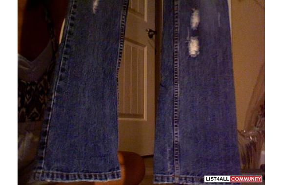 Distressed Jeans by Mystic. Very cute with sequin 