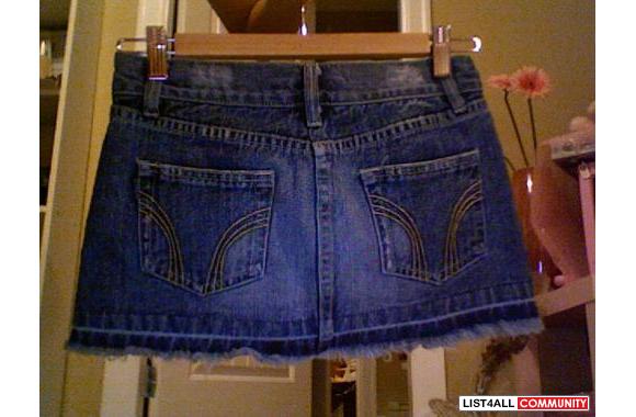 Distressed jean skirt my mystic. Size Small. Fits 