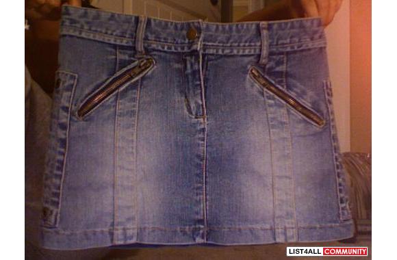 Jean Skirt by mystic. Worn once or twice. Perfect 
