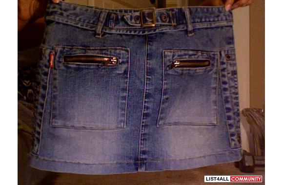 Jean Skirt by mystic. Worn once or twice. Perfect 