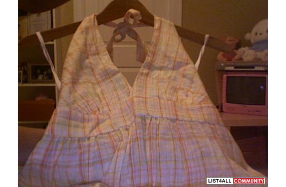 Very cute plaid halter (ignore the white straps in