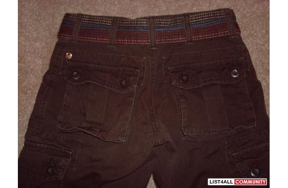 TNA Brown cargo pants. GREAT CONDITION! size 0. NO