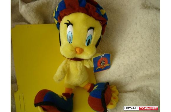 LOONEY TUNES STUFFED TWEETY BIRD!  Made by ACE, Pl
