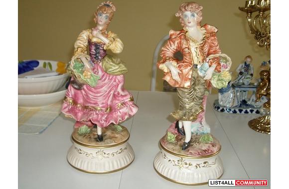 CAPO DI MONTE EXQUISITE PORCELIN FIGURINES   Made 
