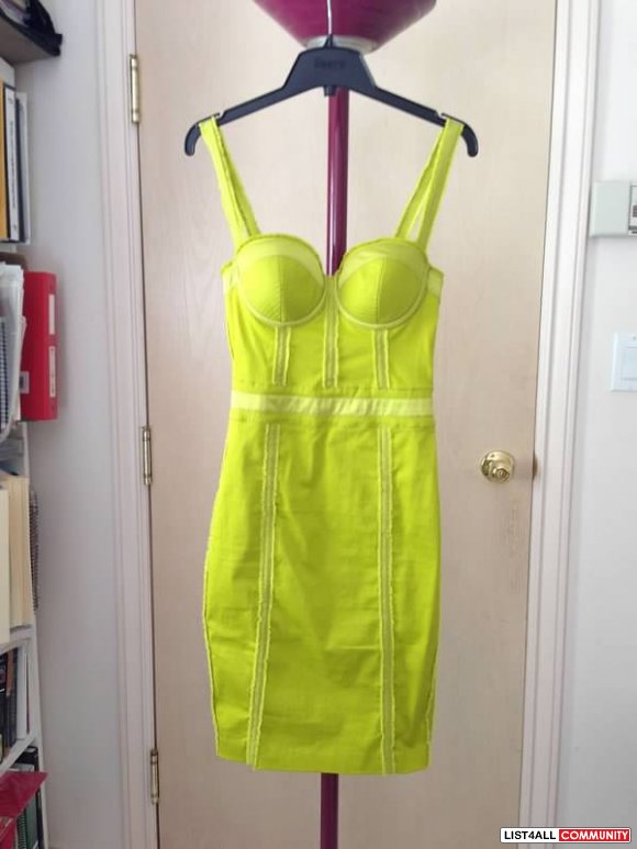 marciano yellow dress