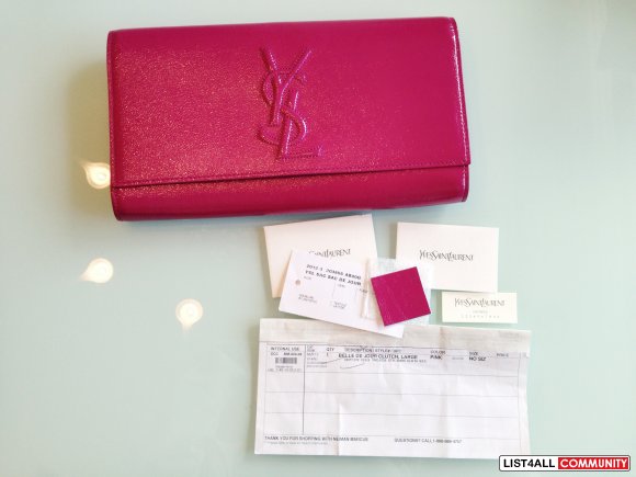 ysl pink leather handbag  