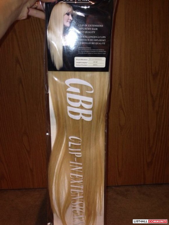 CLIP IN EXTENSIONS- %100 remy hair