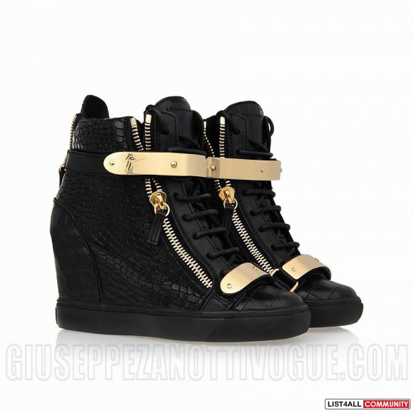 Season Promotions! Giuseppe Zanotti Women's Croc Wedge Sneakers