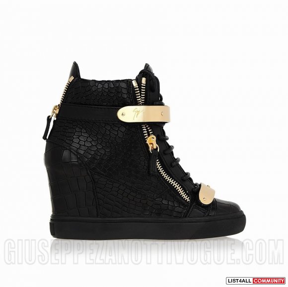 Season Promotions! Giuseppe Zanotti Women's Croc Wedge Sneakers