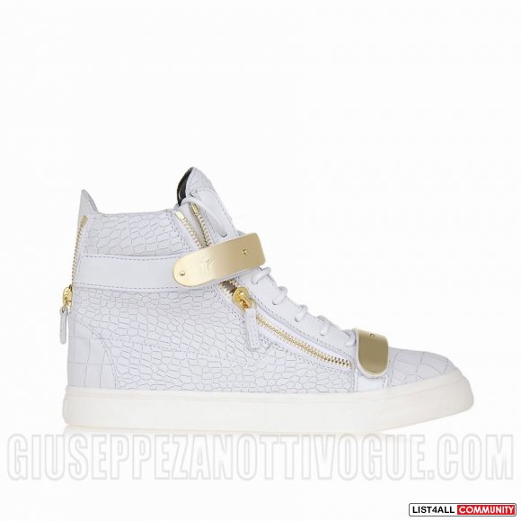 Giuseppe Zanotti Men's Croc Double Buckle Sneakers RU4015 014