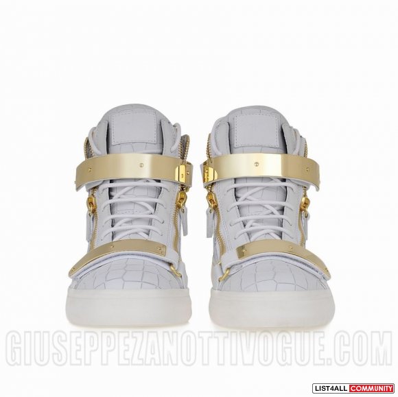 Giuseppe Zanotti Men's Croc Double Buckle Sneakers RU4015 014