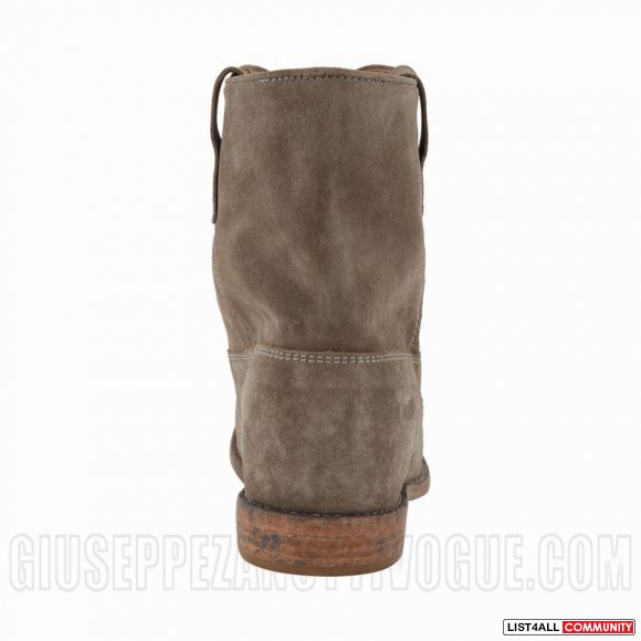 Isabel Marant Crisi Suede Concealed Wedge Biker Boots In Taupe