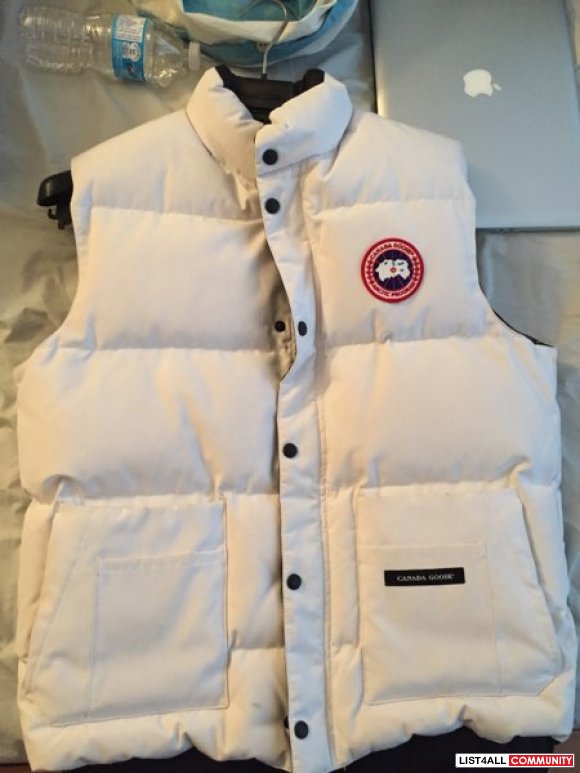 white canada goose vest