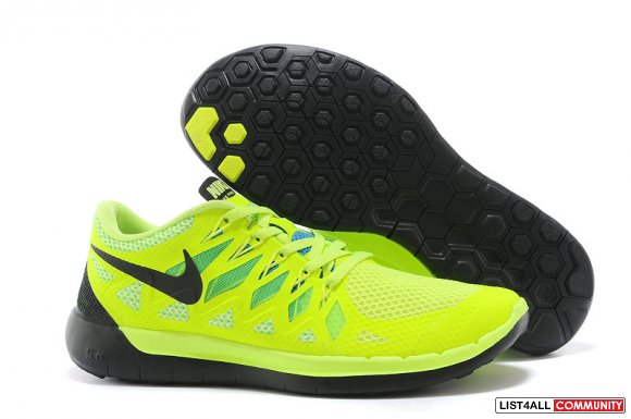 nike free 5.0 neon green