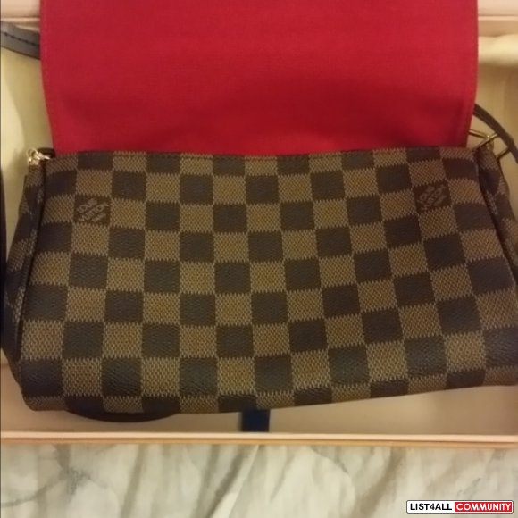 Authentic New Louis Vuitton damier favorite! I have receipt,etc $1100 :: ann :: List4All