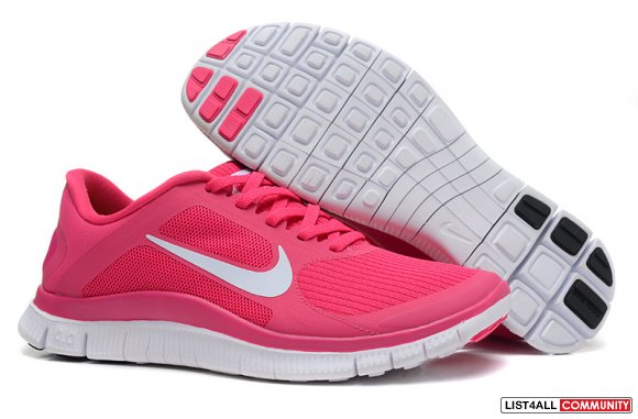 Nike Free 4.0 V3 Pink Force White Womens,www.cheapfreeflyknit.com