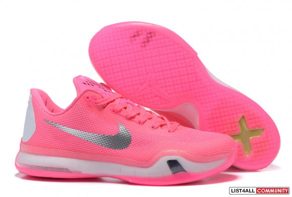 Cheap Kobe 10 Shoes Pink Grey,www.cheapskd9.com