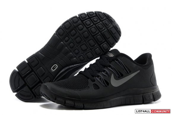 Cheap Sale Nike Free 5.0+ Mens All Black,www.freesrunning.org