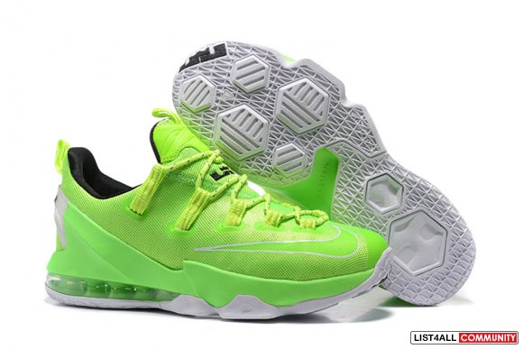 Cheap NikeLebronJames 13 Low Green White,www.lebrons-cheap.com