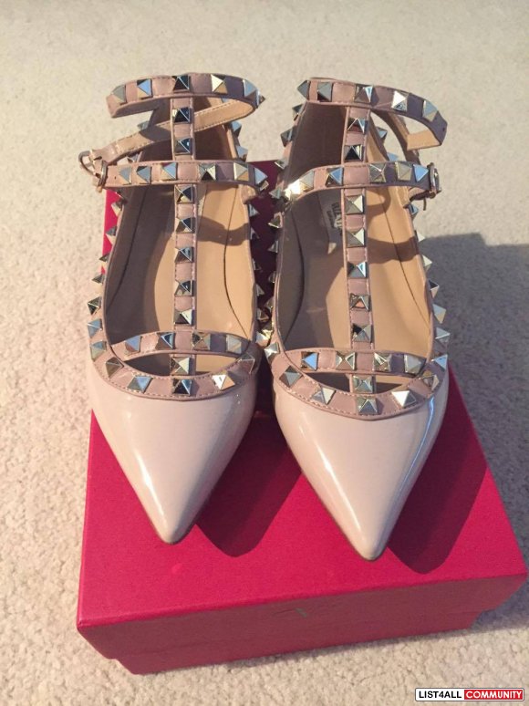 valentino nude flats