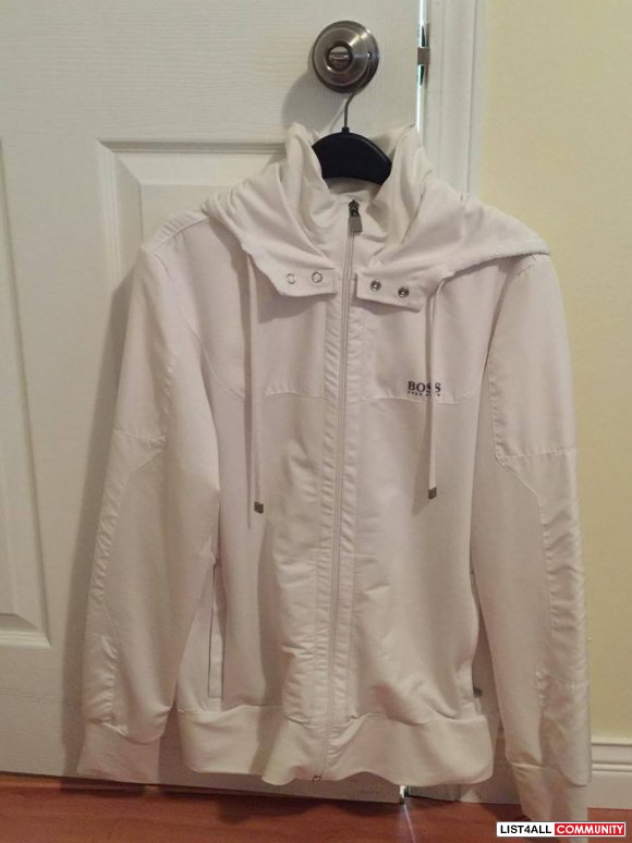 Hugo Boss White Hoodie Small