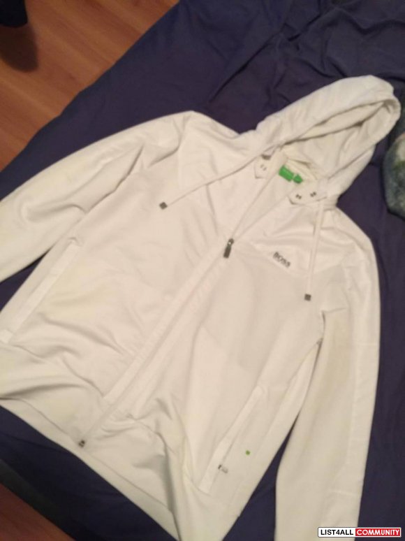 Hugo Boss White Hoodie Small