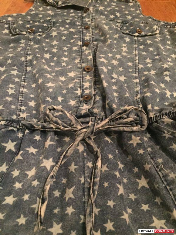 Denim romper from Korea - worn once - S/M
