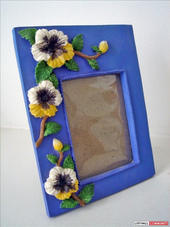 Purple Resin Picture Frame