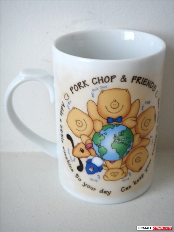 Tea Cup / Coffee Mug with Lid - Piggy
